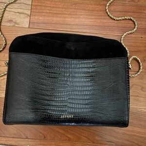 Sezane black pocketbook